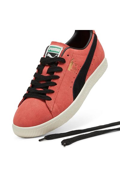 Puma Puma Black Clyde Og Salmon-Frosted Ivory Slid Sneaker