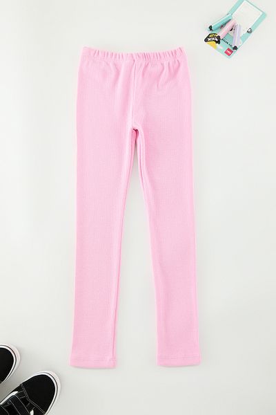 TRENDYOLKIDS Schwarz-Rosa-Graue Basic-Strickstrumpfhose für Mädchen, 3er-Set – TKDAW25TA00002
