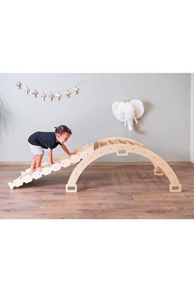 Orfis Montessori Pikler Halkası ve Rampa İkili Set