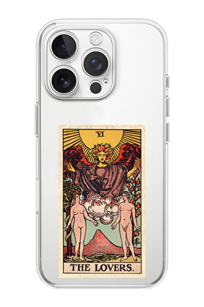 shoptocase iPhone 16 PRO MAX Uyumlu The Lovers Desenli Şeffaf Silikon Telefon...