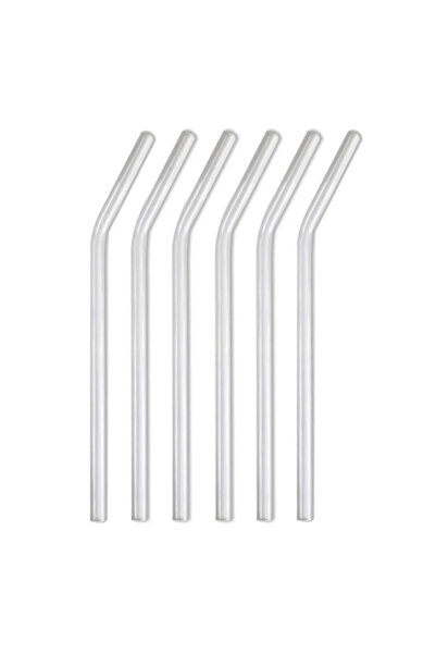 Keyfi Sepet شفاطات زجاجية شفافة مكونة من 6 قطع