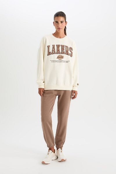 DeFacto Los Angeles Lakers Fit NBA – Jogginghose aus dickem Stoff mit Taschen