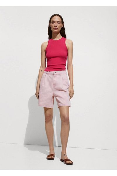 MANGO Woman Knitwear rib blouse