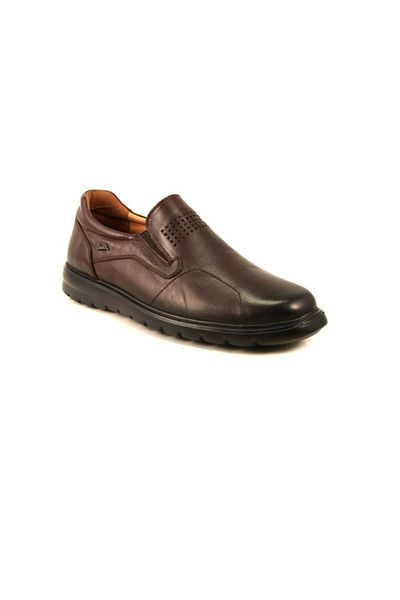 Forelli 43201 Pantofi confort pentru bărbați din piele naturală - maro