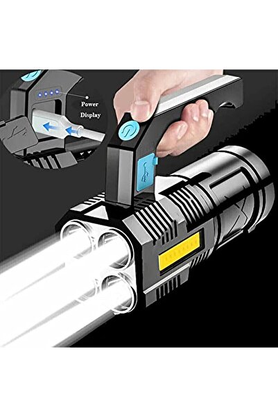 Go İthalat 5w Usb Şarjlı El Feneri - Yüksek Lümenli Taşınabilir Led Lamba - K...