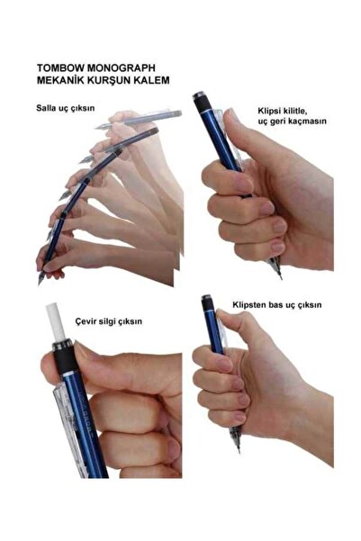 Tombow Mono Graph 0.7mm Mekanik Kurşun Kalem Neon Sarı -KUTULU- / MG 53R7