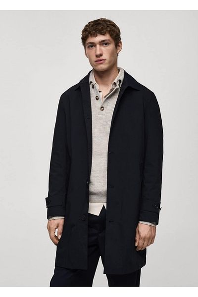 MANGO Man Klassischer wasserabweisender Trenchcoat