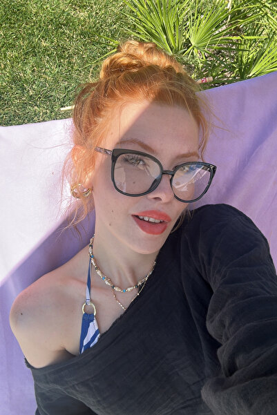 FALAN EYEWEAR Smoky Kadın Blue Block Gözlük Siyah