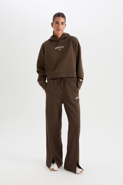 DeFacto Dicke Jogginghose mit weitem Bein und Taschen – Standardgröße D4989ax24au