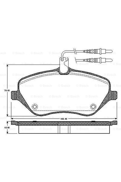 Bosch Peugeot 407, 607 and Citroen C6, C5 Front - Disc Pad