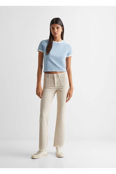 Mango Teen Κοντομάνικο Crop T-Shirt