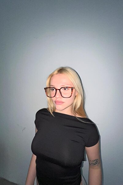 FALAN EYEWEAR Juli Kadın Blue Block Gözlük Leopar