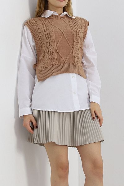 Moka Shopin Mokashopin Biscuit Tasseled Sweater - 355.1577