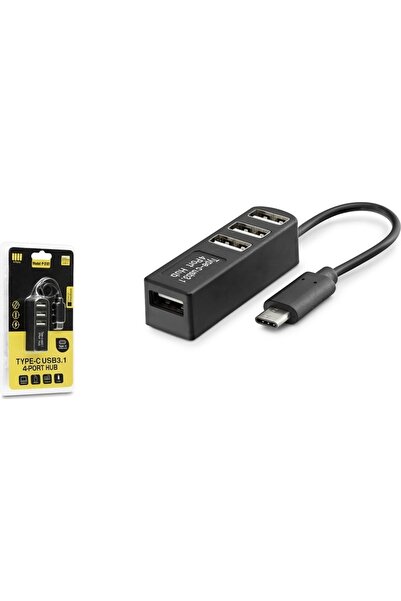 HADRON Hdx7015 Type-c 3.1 - 4xusb 3.0 Hub Telefon Uyumlu Type-c Çoklayıcı - S...