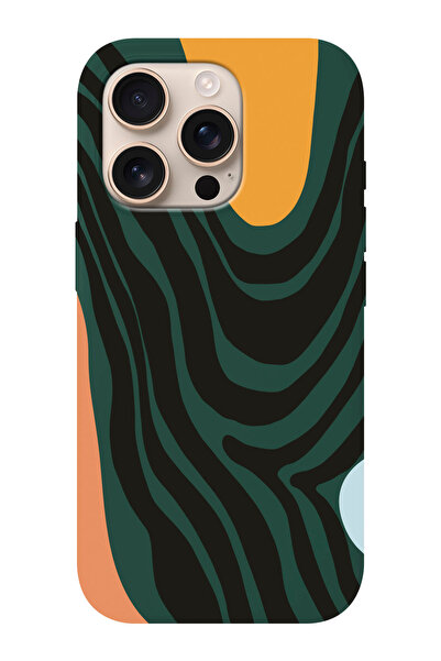 shoptocase iPhone 16 PRO Uyumlu Zebra Art Desenli İçi Süet Silikon Telefon Kı...