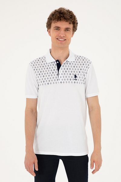 U.S. Polo Assn. Ανδρικό μπλουζάκι Polo Neck με κανονική εφαρμογή 50288482 -vr013