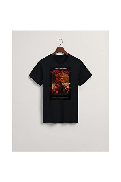 MarkaTurko The Weekend-305-71 Black Special Design Cotton Combed Cotton T-shirt