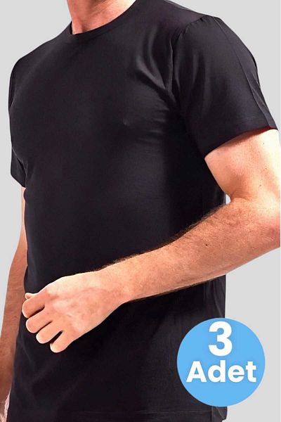 Uniquetrenders Men's Crew Neck Cotton 3-Piece Undershirt