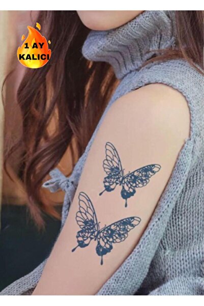 Mecit Tuhafiye 1 AY KALICI KELEBEK DESNLİ KOL BİLEK GEÇİCİ DÖVME