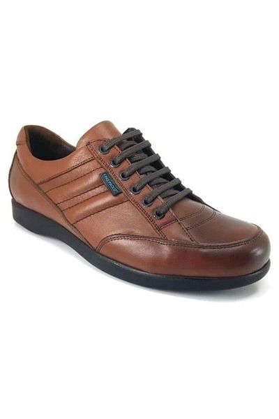 KİNG PAOLO King Paolo 34 Genuine Leather Air Conditioned Men's Shoes-tan