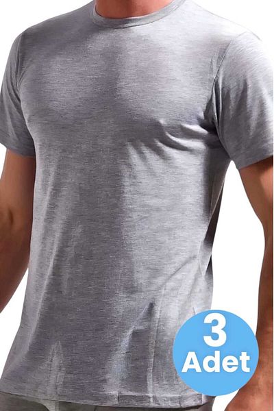 Uniquetrenders Men's Crew Neck Cotton 3-Piece Undershirt