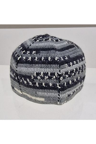 morlalem m Alaca Navy Blue Grey Sheep Wool - Χειροποίητο Πλεκτό Χέρι από 100 τοις εκατό μαλλί C21g05