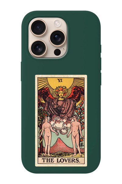 shoptocase iPhone 16 PRO Uyumlu The Lovers Desenli İçi Süet Silikon Telefon K...