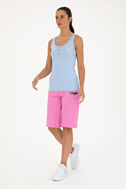 U.S. Polo Assn. Kadın Menekşe Örme Şort 50288690-VR037
