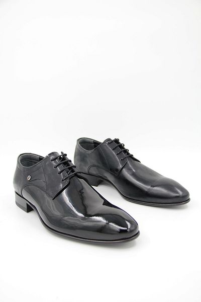 OGGI Men's Patent Leather Shoes 021600 -5 - Black
