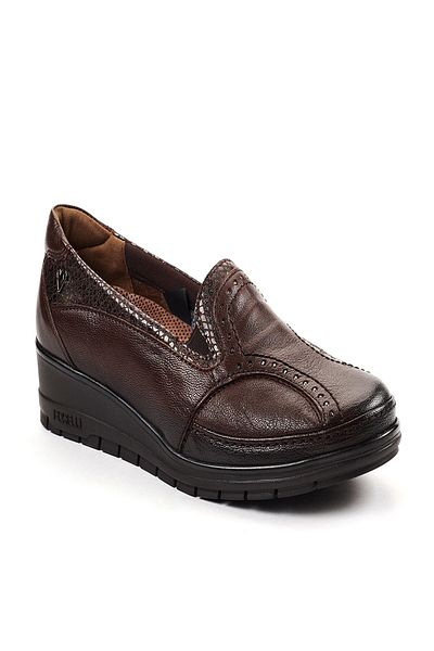 Forelli Mımoza-h Comfort Women's Leather Shoes Brown