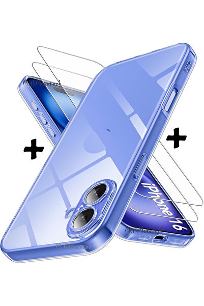m.tk moveteck İphone 16 Kılıf Kamera Korumalı Yumuşak Renksiz Şeffaf Silikon ...
