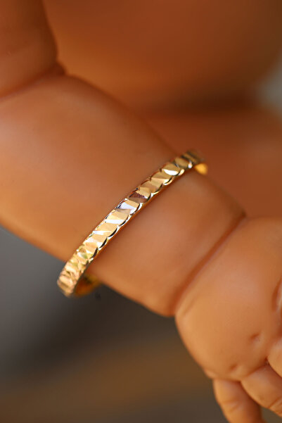 Yenigün Kuyumculuk 14 Ayar Altın Bebek Bilezik Model 3