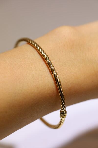 Yenigün Kuyumculuk 14 Ayar Altın Rose Sarmal Kelepçe