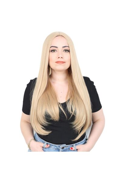 ALVERA COLLECTION Fiber Sen Long Straight Wig / Honeycomb