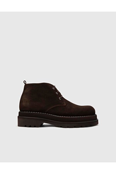 İLVİ Leach Hakiki Süet Deri Erkek Kahverengi Bot