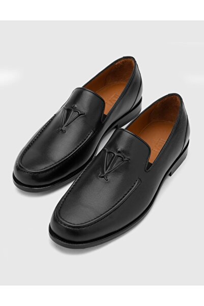 İLVİ Walker Hakiki Deri Erkek Siyah Klasik Ayakkabı