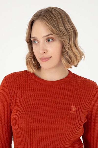 U.S. Polo Assn. Women's Tile Crew Neck Sweater 50288979 -Vr031