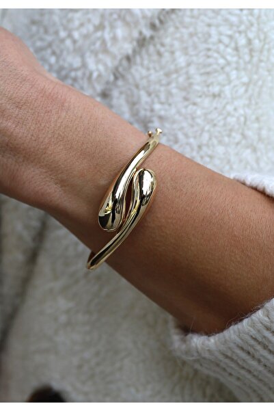 Yenigün Kuyumculuk 14 Ayar Altın Göz Yaşı Damlası Kelepçe