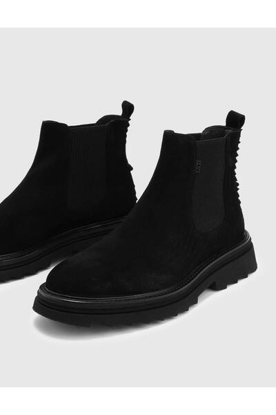 İLVİ Born Hakiki Süet Deri Erkek Siyah Bot
