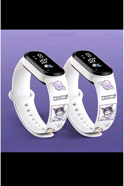 Shisa For Kids Sevimli Sanrio Kuromi Karikatür Led Kol Saati Su Geçirmez Çocu...
