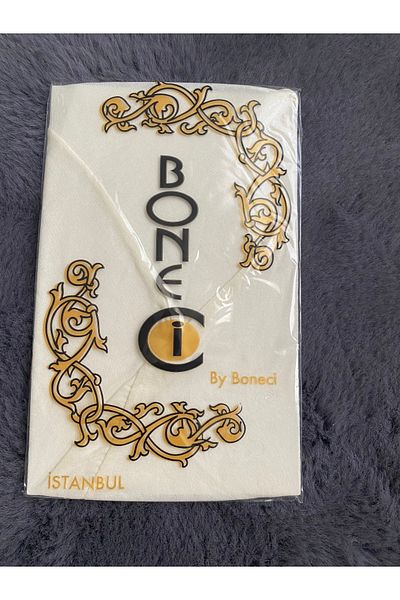 by boneci Combed Cotton Scarf Bonnet with Tie at the Back