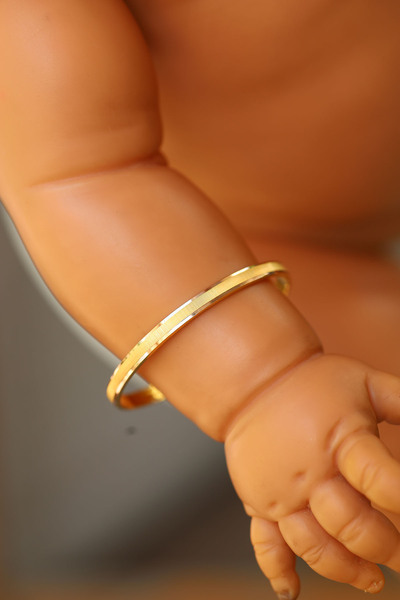 Yenigün Kuyumculuk 14 Ayar Altın Bebek Bilezik Model 1