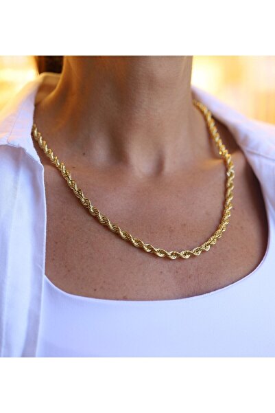 Yenigün Kuyumculuk 14 Ayar Altın 5 Mm Halat Zincir
