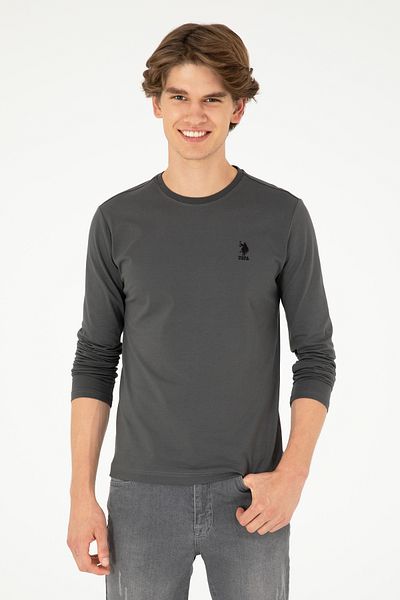 U.S. Polo Assn. Men's Anthracite Basic Sweatshirt 50289027-Vr006