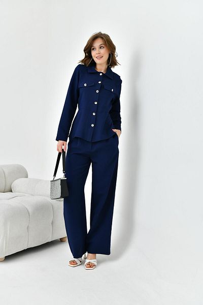 FTZ WOMEN Set pantaloni de damă bleumarin - 30727