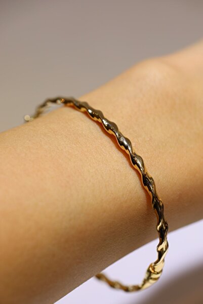 Yenigün Kuyumculuk 14 Ayar Altın Sarmal Kelepçe