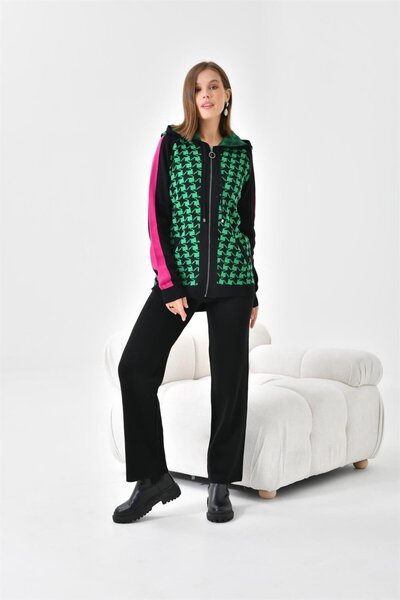 FTZ WOMEN Set dublu cu glugă pentru femei, negru Benetton 20536