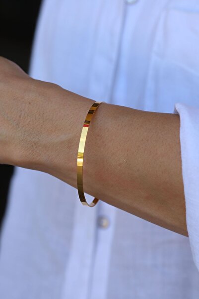 Yenigün Kuyumculuk 14 Ayar Altın Kibrit Çöpü Düz Bilezik