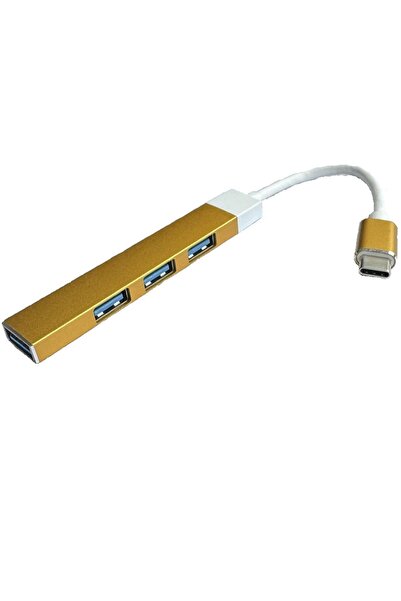 MAXGO 2226 Type-c To Usb Hub 4 Port Çoklayıcı Macbook Ile Uyumlu Çoğaltıcı Gold