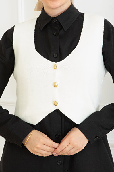 MAY MARA Жіночий жилет з V-подібним коміром, застібкою спереду та зручним кроєм